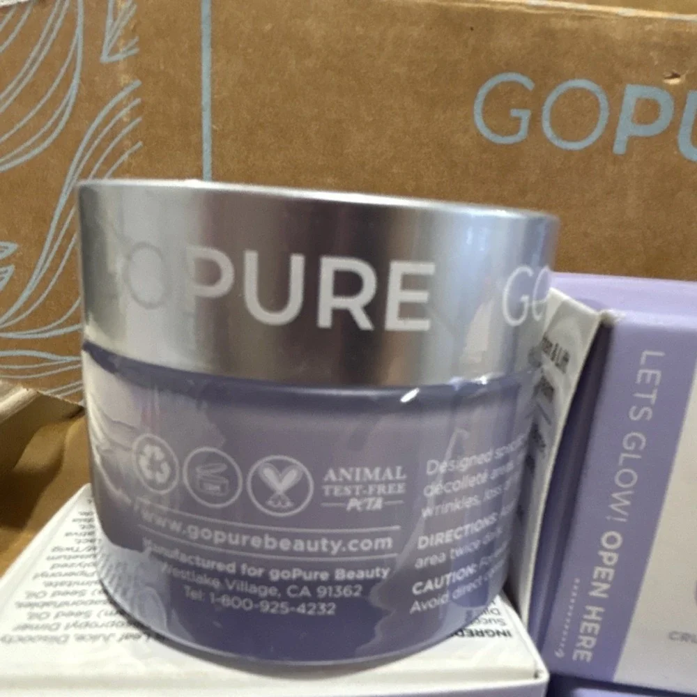goPure Tighten & Lift Neck Cream Firming Moisturizer 1.7 fl oz Gluten-Free